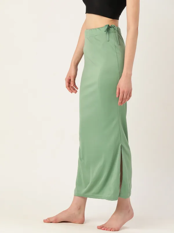 Green_Puff_Solid_Saree_Shapewear_For_Women
