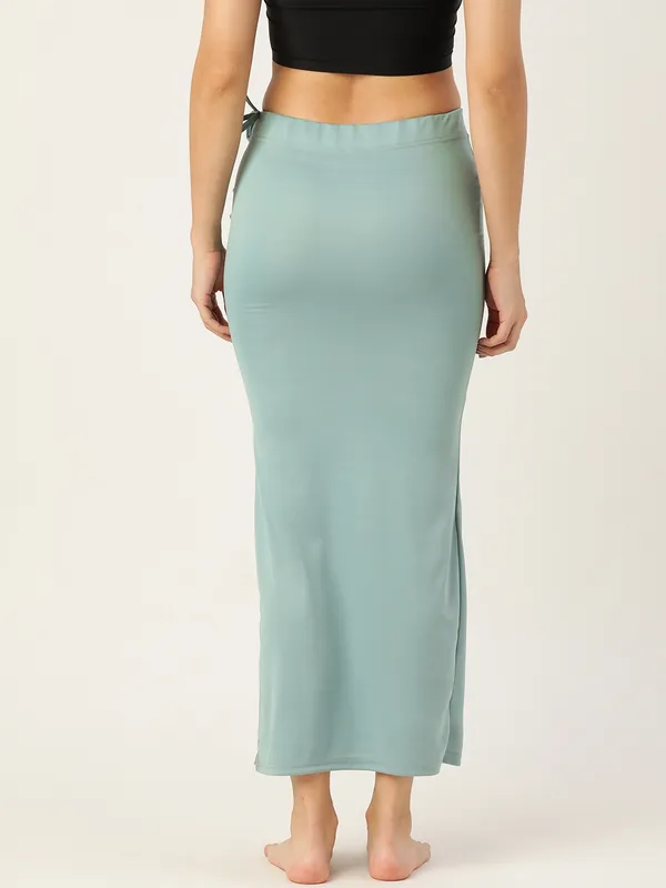 Grey_Green_Solid_Saree_Shapewear_For_Women
