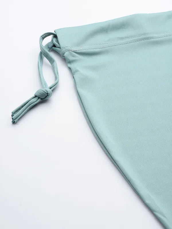 Grey_Green_Solid_Saree_Shapewear_For_Women