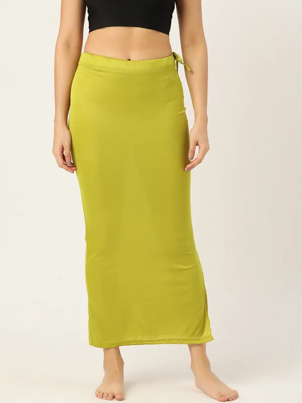 Light_Mehendi_Solid_Saree_Shapewear_For_Women