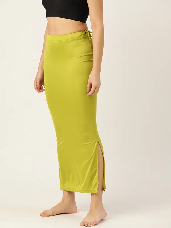 Light_Mehendi_Solid_Saree_Shapewear_For_Women