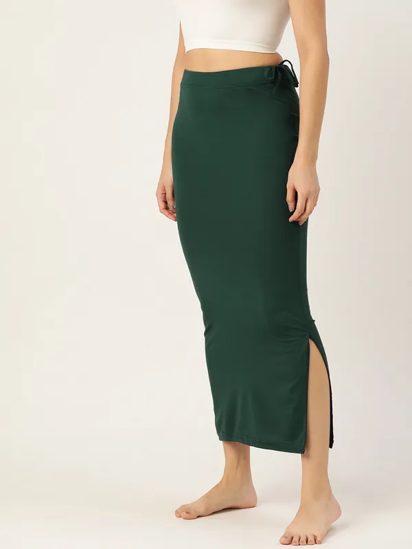 Deep_Green_Solid_Saree_Shapewear_For_Women
