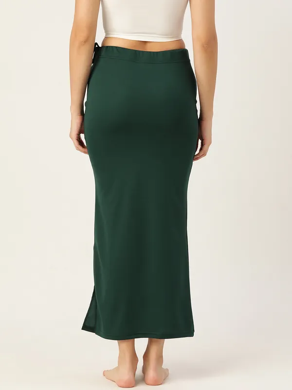 Deep_Green_Solid_Saree_Shapewear_For_Women