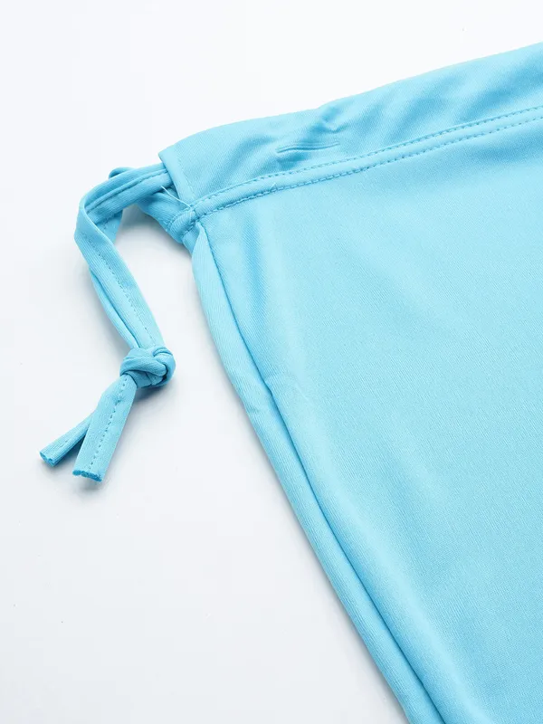 Water_Blue_Solid_Saree_Shapewear_For_Women