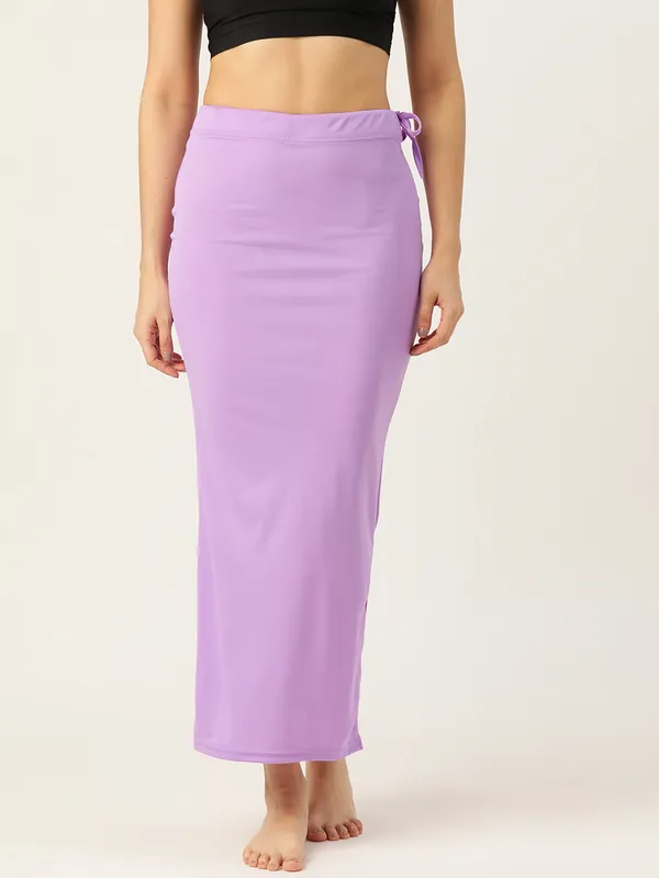Lavender_Solid_Saree_Shapewear_For_Women
