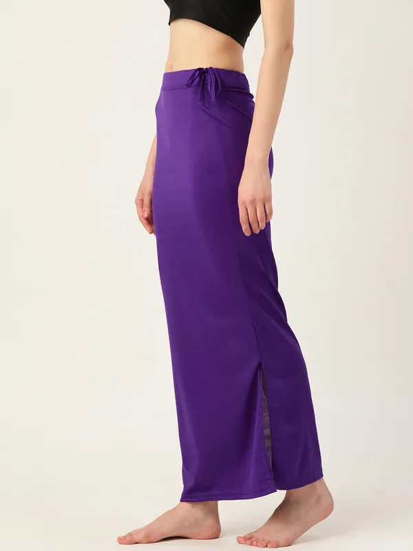 Deep_Violet_Solid_Saree_Shapewear_For_Women