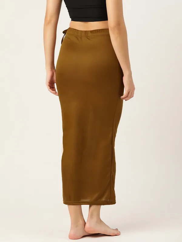 Deep_Brown_Solid_Saree_Shapewear_For_Women