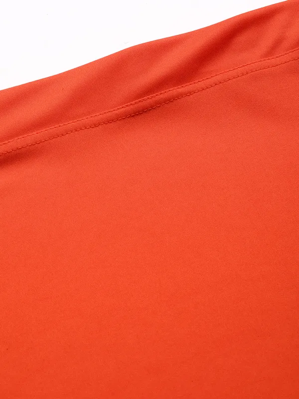 Saffron_Red_Solid_Saree_Shapewear_For_Women