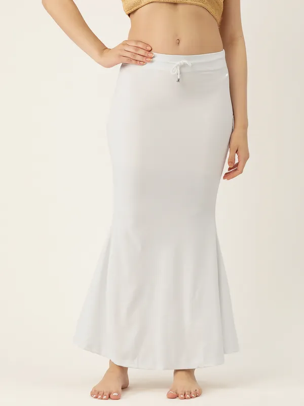 White_Elastane_Saree_Shapewear_For_Women