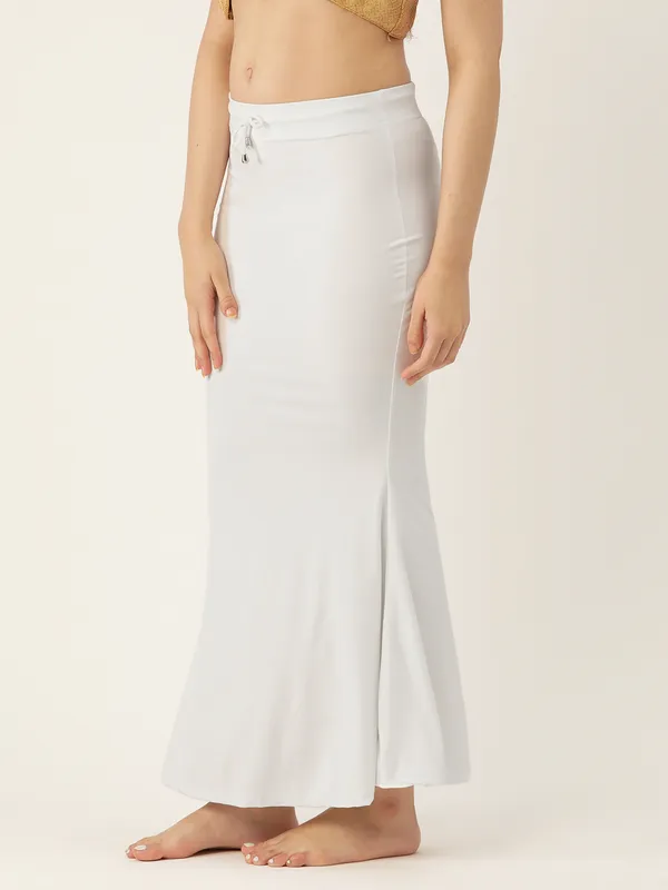 White_Elastane_Saree_Shapewear_For_Women
