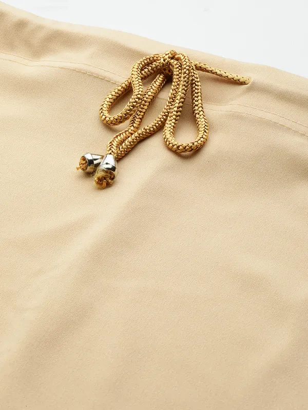 Cream_Elastane_Saree_Shapewear_For_Women