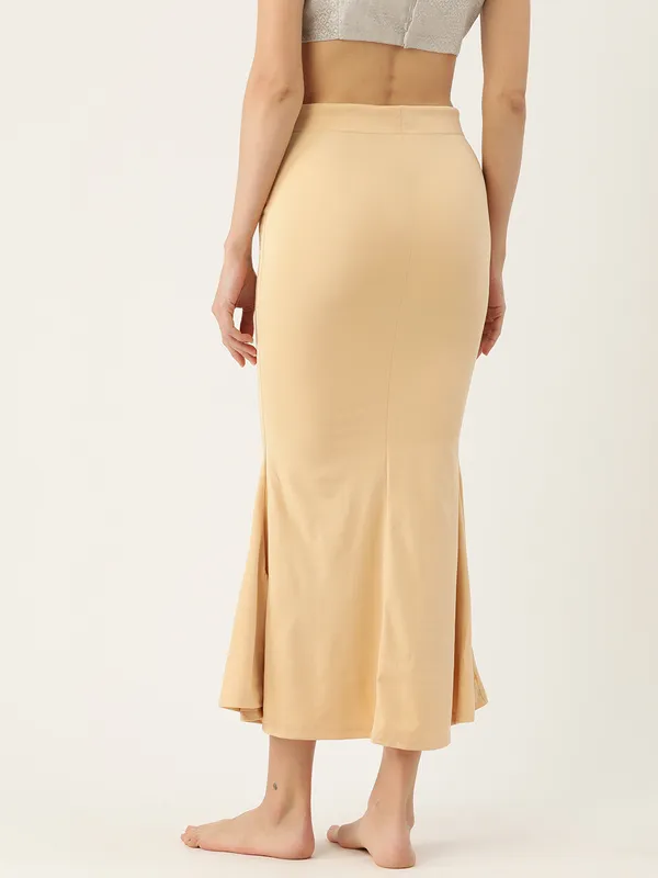 Cream_Elastane_Saree_Shapewear_For_Women