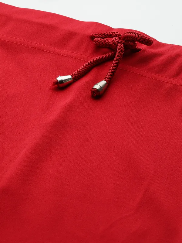 Red_Elastane_Saree_Shapewear_For_Women