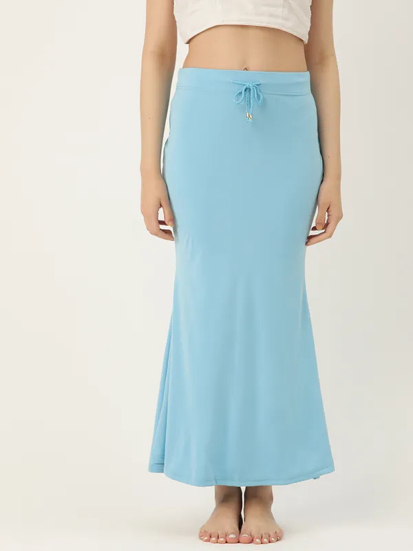 Sky_Blue_Elastane_Saree_Shapewear_For_Women