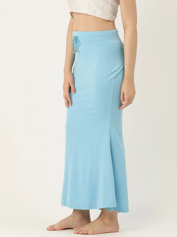 Sky_Blue_Elastane_Saree_Shapewear_For_Women