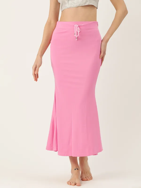 Pink_Elastane_Saree_Shapewear_For_Women