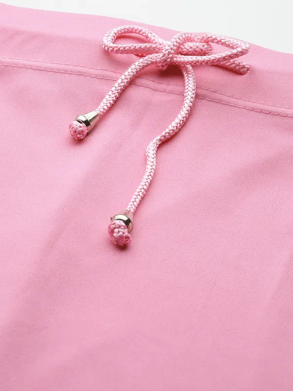 Pink_Elastane_Saree_Shapewear_For_Women
