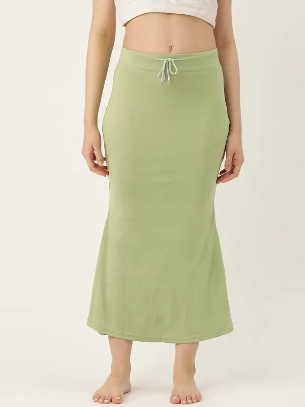 Green_Puff_Elastane_Saree_Shapewear_For_Women