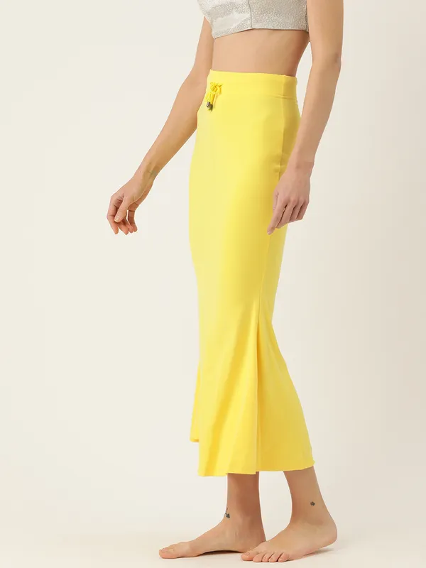 Yellow_Elastane_Saree_Shapewear_For_Women
