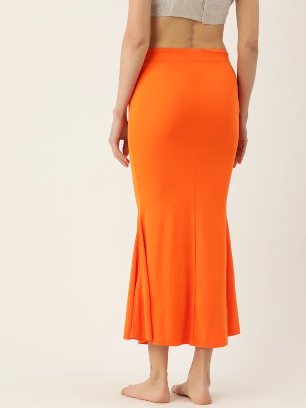 Orange_Elastane_Saree_Shapewear_For_Women