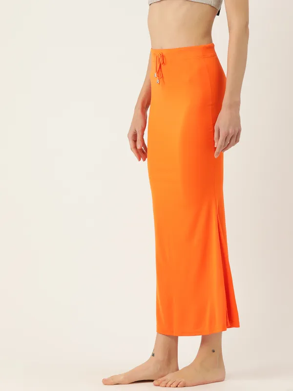 Orange_Elastane_Saree_Shapewear_For_Women