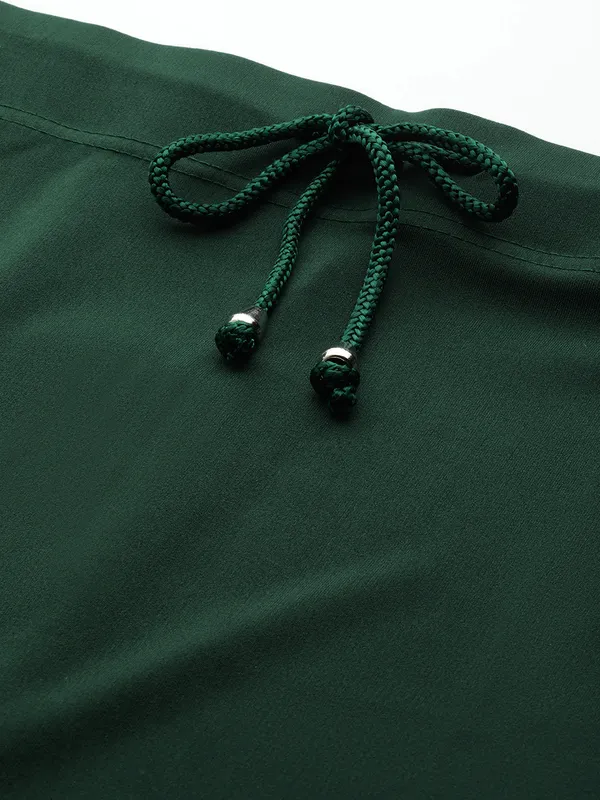 Dark_Green_Elastane_Saree_Shapewear_For_Women