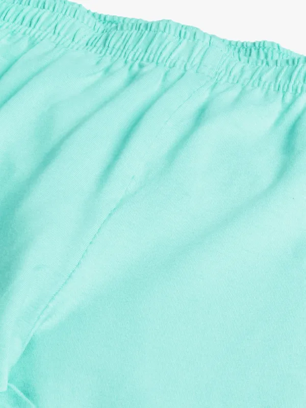 Sea_Green_Viscose_Rayon_Elasticated_Waistband_Ankle_Length_Leggings_For_Women_&_Girls