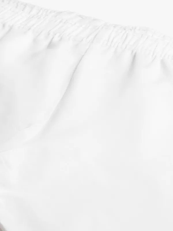 White_Viscose_Rayon_Elasticated_Waistband_Ankle_Length_Leggings_For_Women_&_Girls