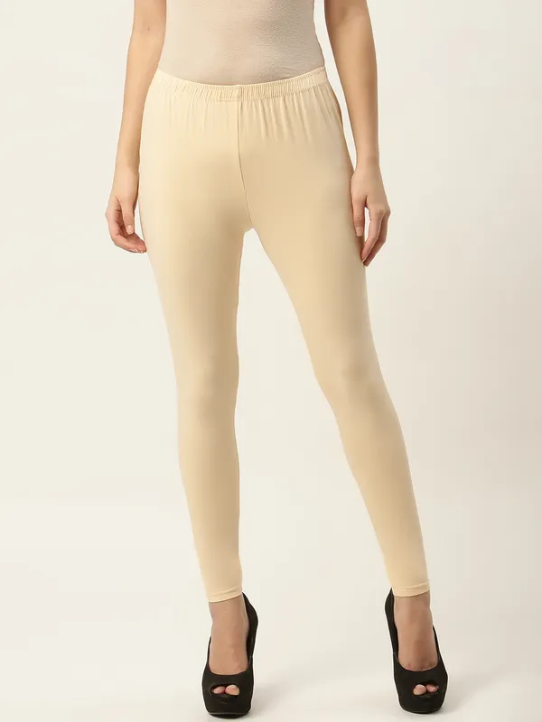Skin_Viscose_Rayon_Elasticated_Waistband_Ankle_Length_Leggings_For_Women_&_Girls