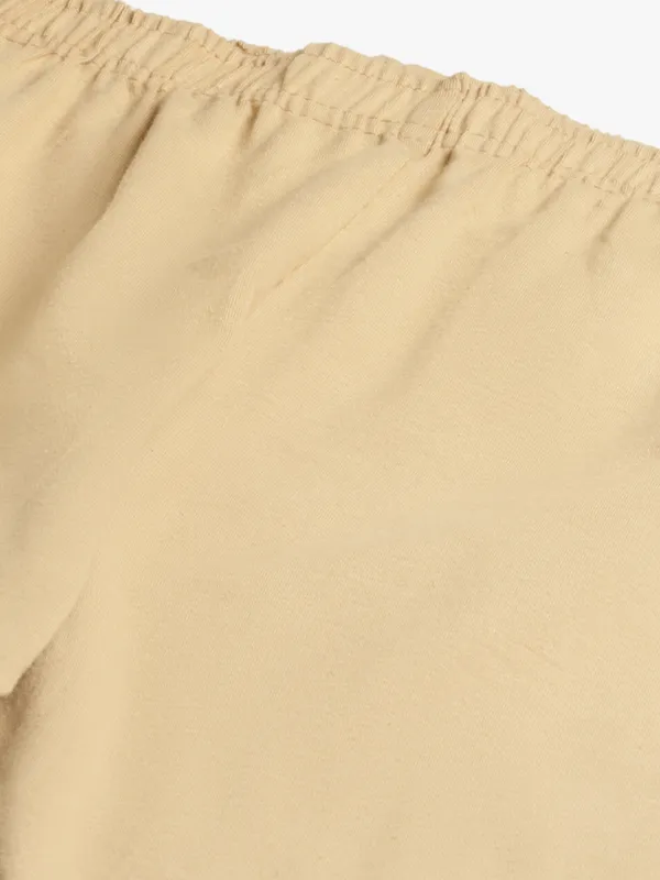 Light_Khaki_Viscose_Rayon_Elasticated_Waistband_Ankle_Length_Leggings_For_Women_&_Girls