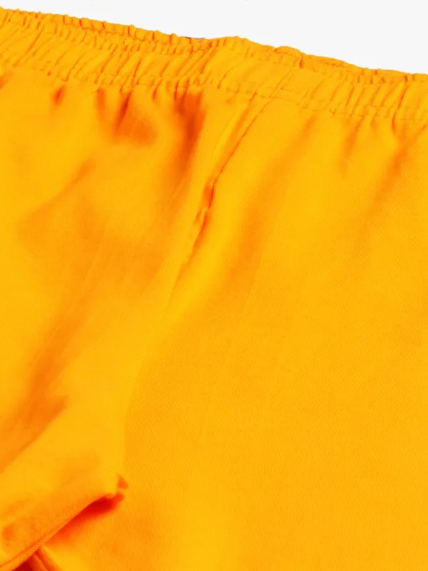 Dark_Yellow_Viscose_Rayon_Elasticated_Waistband_Ankle_Length_Leggings_For_Women_&_Girls