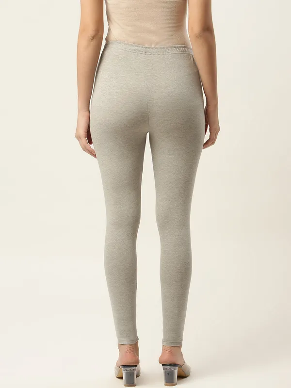 Smoke_Grey_Viscose_Rayon_Elasticated_Waistband_Ankle_Length_Leggings_For_Women_&_Girls