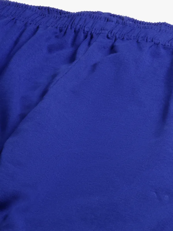 Royal_Blue_Viscose_Rayon_Elasticated_Waistband_Ankle_Length_Leggings_For_Women_&_Girls