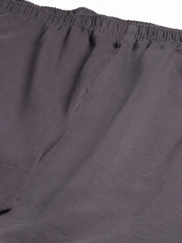 Charcoal_Viscose_Rayon_Elasticated_Waistband_Ankle_Length_Leggings_For_Women_&_Girls