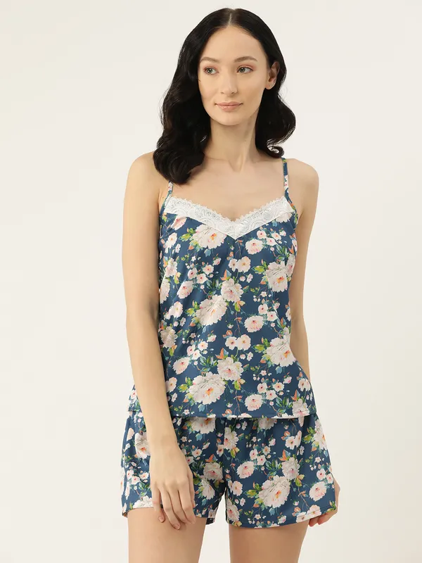 Blue_Cami_Short_Nightwear/_Nighty_Set_For_Women