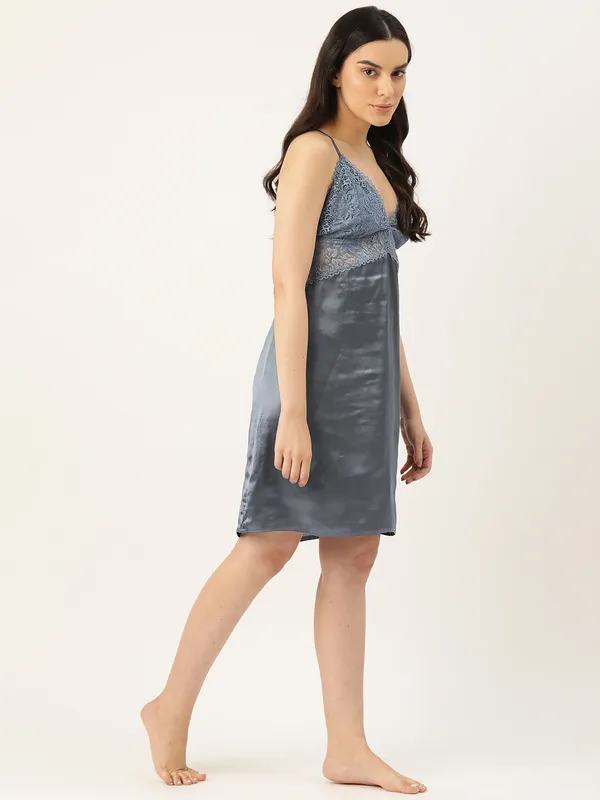 Grey_Icy_Silk_Satin_Nightwear/_Nighty_For_Women