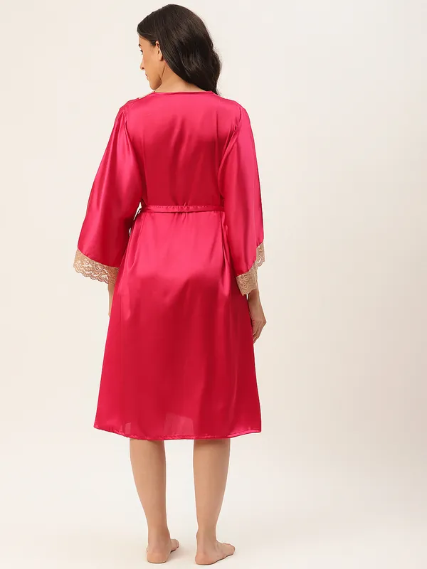 Rose_Satin_Robe_With_Lace_For_Women