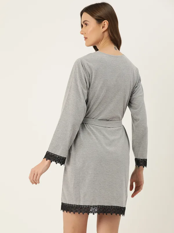 Grey_Solid_Modal_Robe_With_Lace_For_Women