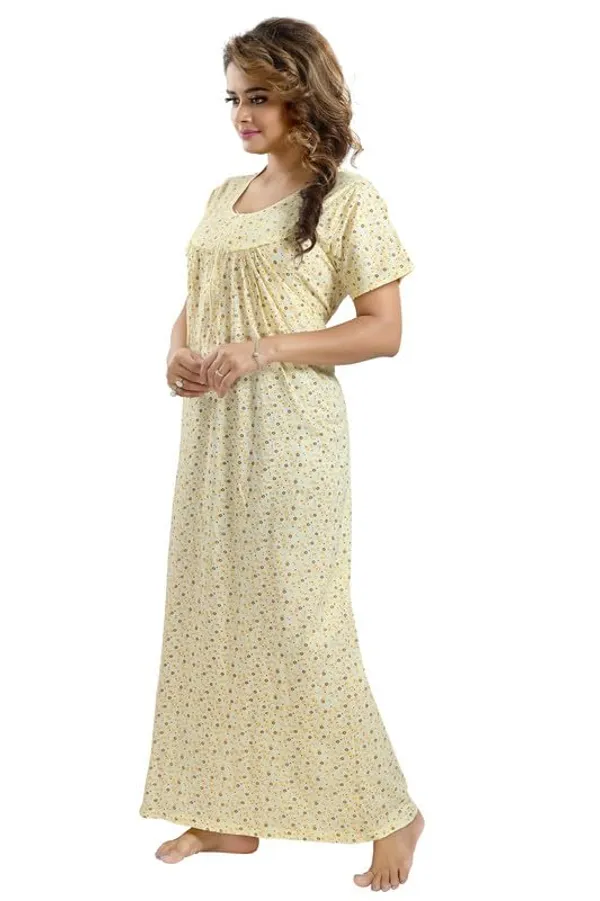 Yellow_Two_Way_Lycra_Regular_Fit_Solid_Night_Wear_For_Women