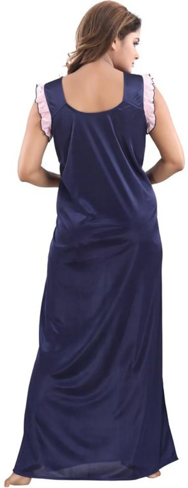 Dark_Blue_Satin_Solid_Regular_Fit_Nighty_Set_For_Women_(4_pcs)