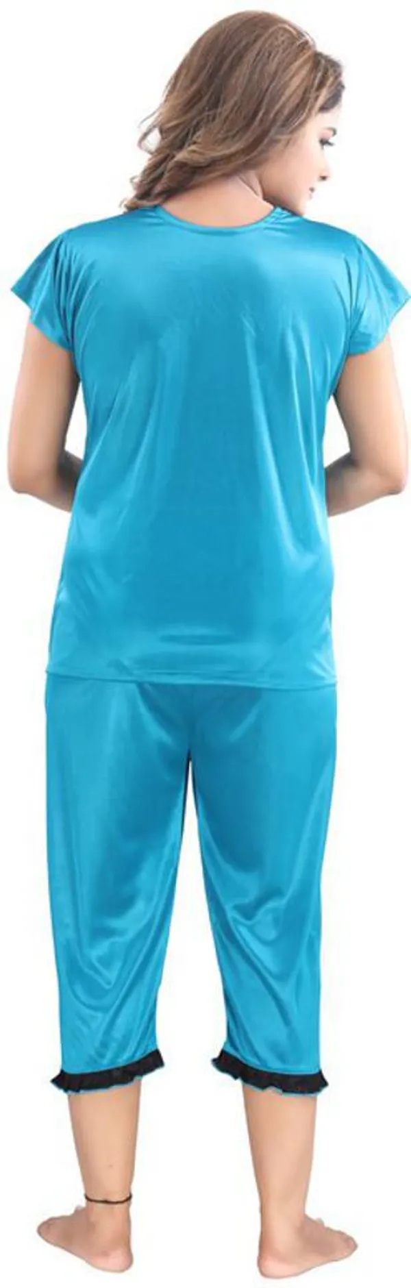 Light_Blue_Satin_Solid_Regular_Fit_Nighty_Set_For_Women_(4_pcs)