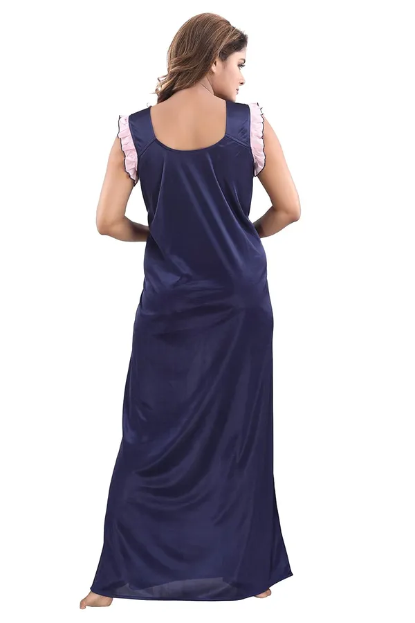 Dark_Blue_Two_Way_Lycra_Regular_Fit_Solid_Night_Wear_For_Women_(4_pcs)