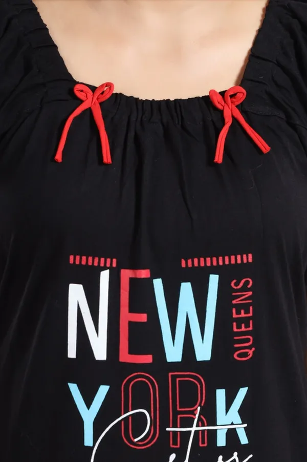 Black_Cotton_Printed_Regular_Fit_Nighty_For_Women