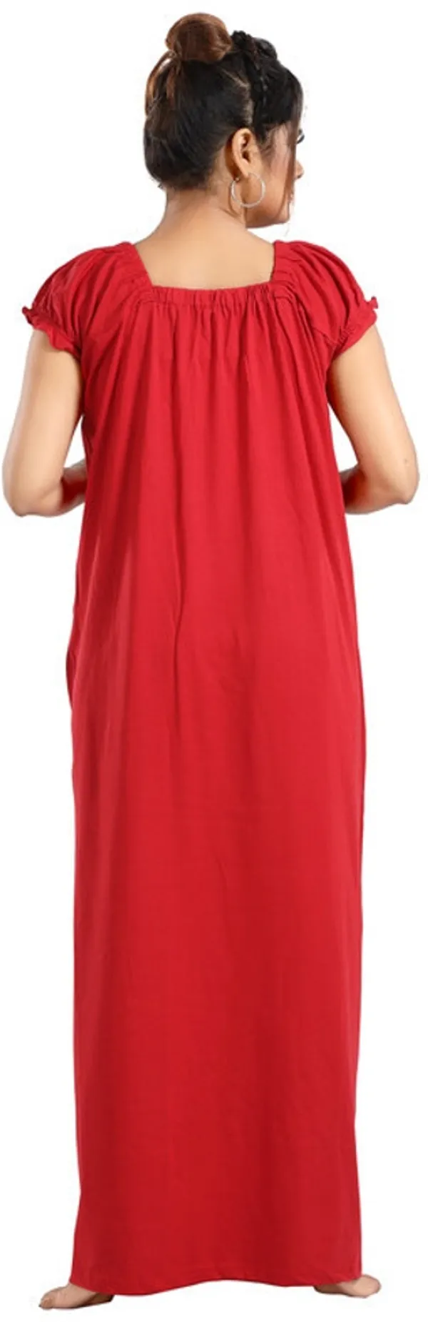 Maroon_Cotton_Printed_Regular_Fit_Nighty_For_Women