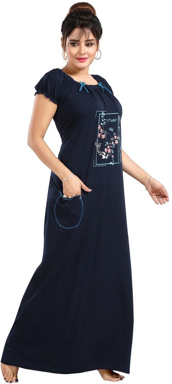 Dark_Blue_Cotton_Printed_Regular_Fit_Nighty_For_Women