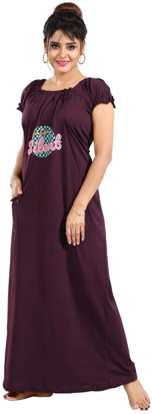 Purple_Cotton_Printed_Regular_Fit_Nighty_For_Women