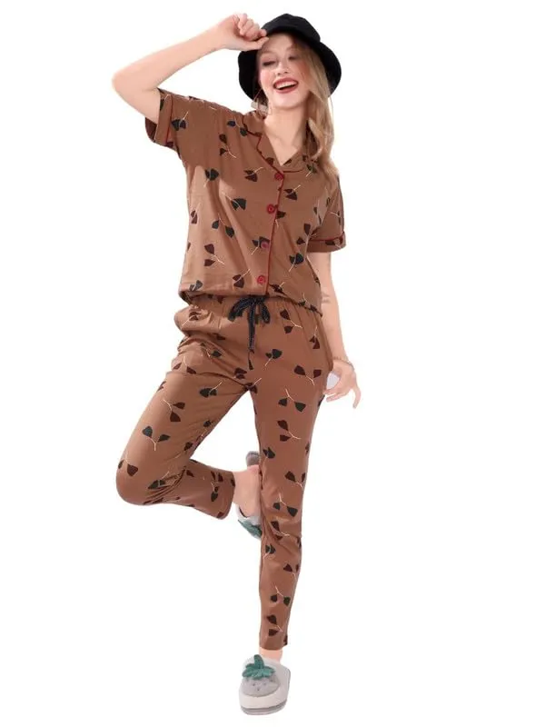 Brown_Two_Way_Lycra_Regular_Fit_Solid_Night_Wear_For_Women
