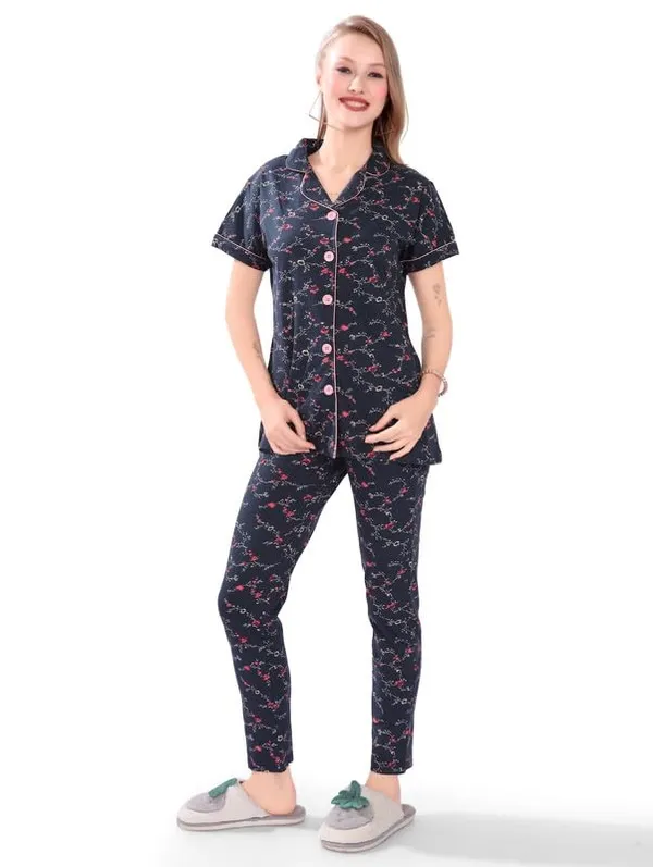 Navy_Blue_Two_Way_Lycra_Regular_Fit_Solid_Night_Wear_For_Women