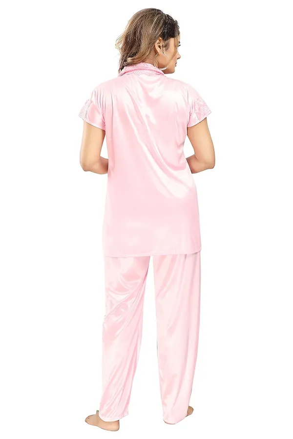 Light_Pink_Two_Way_Lycra_Regular_Fit_Solid_Night_Wear_For_Women
