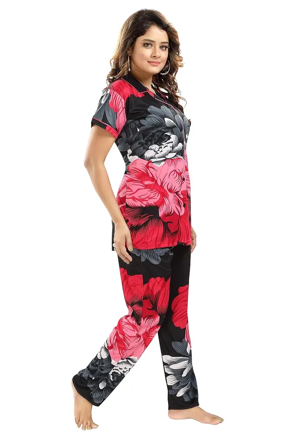 Pink_Two_Way_Lycra_Regular_Fit_Solid_Night_Wear_For_Women
